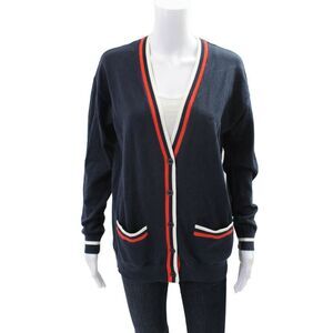 The Upside Women's Long Sleeves Button Down Cardigan Sweater Blue Size XS